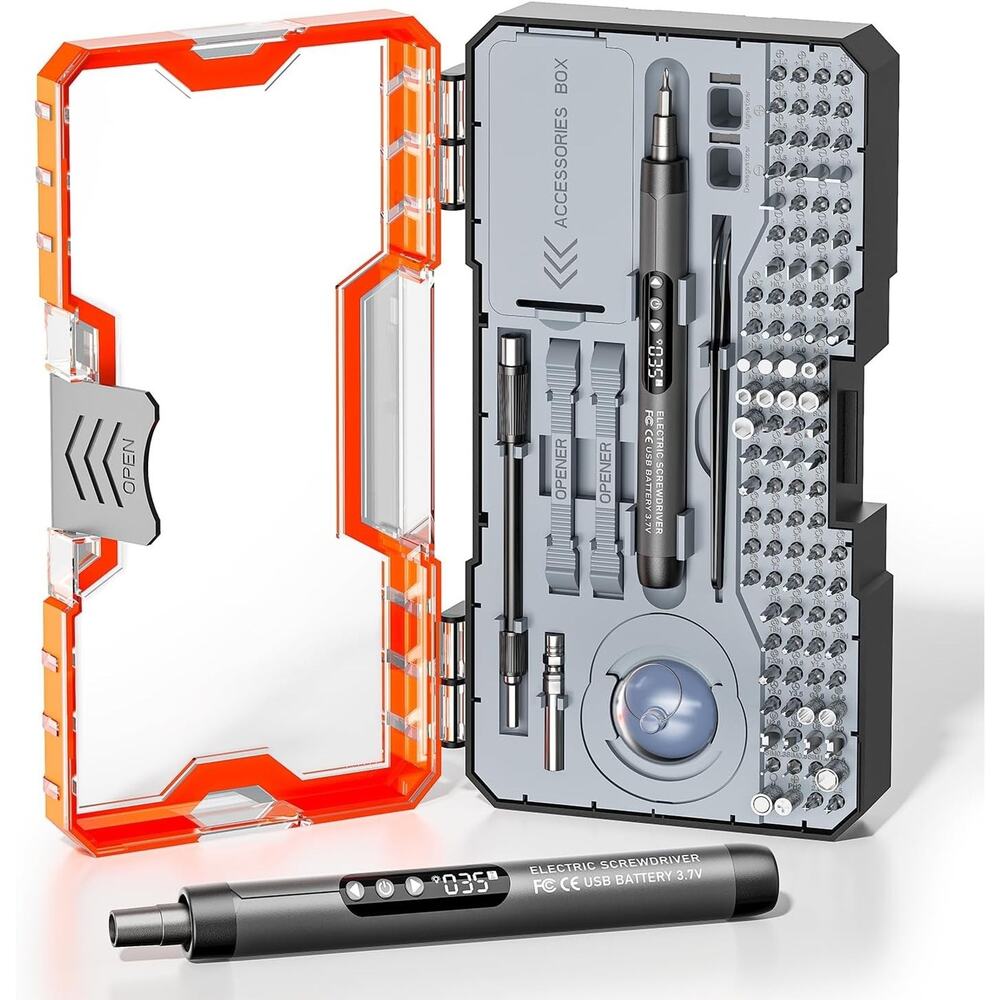 ANVANNA 120-IN-1 Mini Electric Screwdriver Set is a comprehensive electric preci